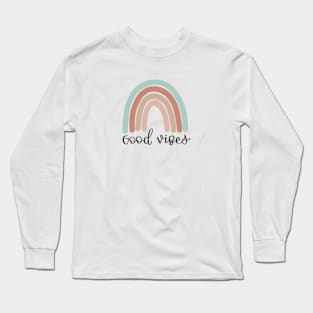 Good vibes rainbow desig Long Sleeve T-Shirt